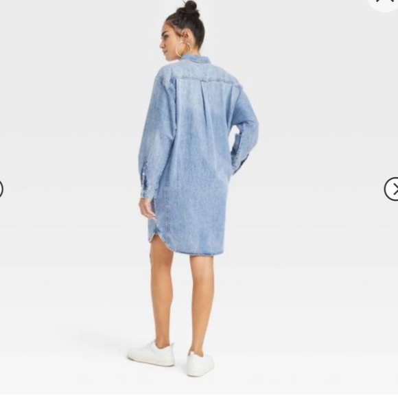 Universal Thread Blue Denim Mini Dress - Picture 7 of 10